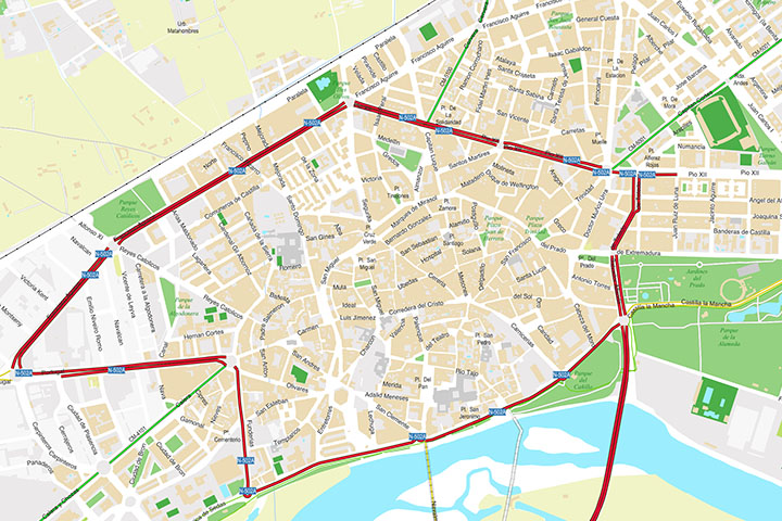 Talavera de la Reina - municipality city map