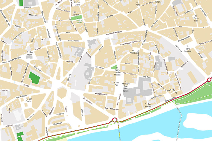 Talavera de la Reina - city map