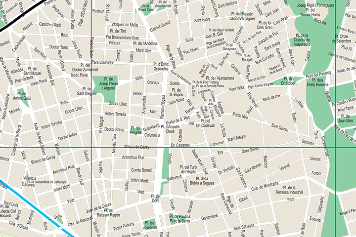 Terrassa - city map