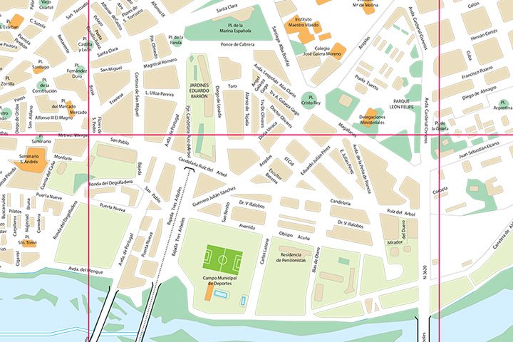 Zamora city map